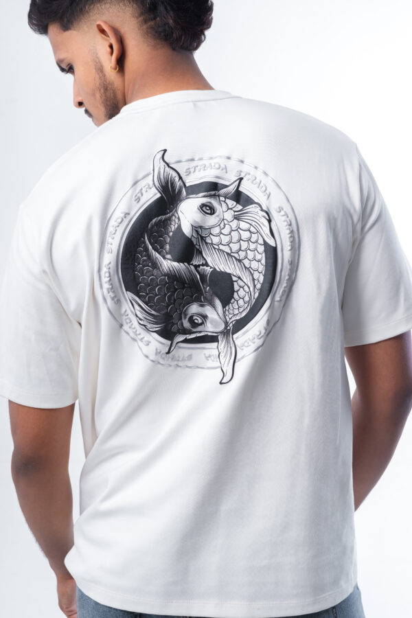 Strada White Over-Sized T-Shirt